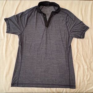Lululemon Men’s Short Sleeve Polo – Size Large – Dark Blue